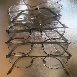 NWT 100% titanium Calvin Klein glasses 4 pairs